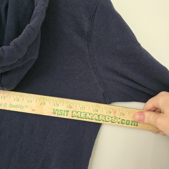 Aeropostale Sequin Bling Hoodie Small Dark Navy Blue & Pink Iridescent Sequins - Picture 7 of 10